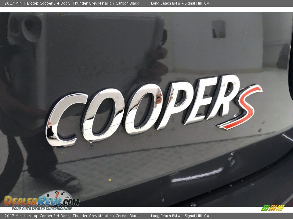 2017 Mini Hardtop Cooper S 4 Door Thunder Grey Metallic / Carbon Black Photo #7