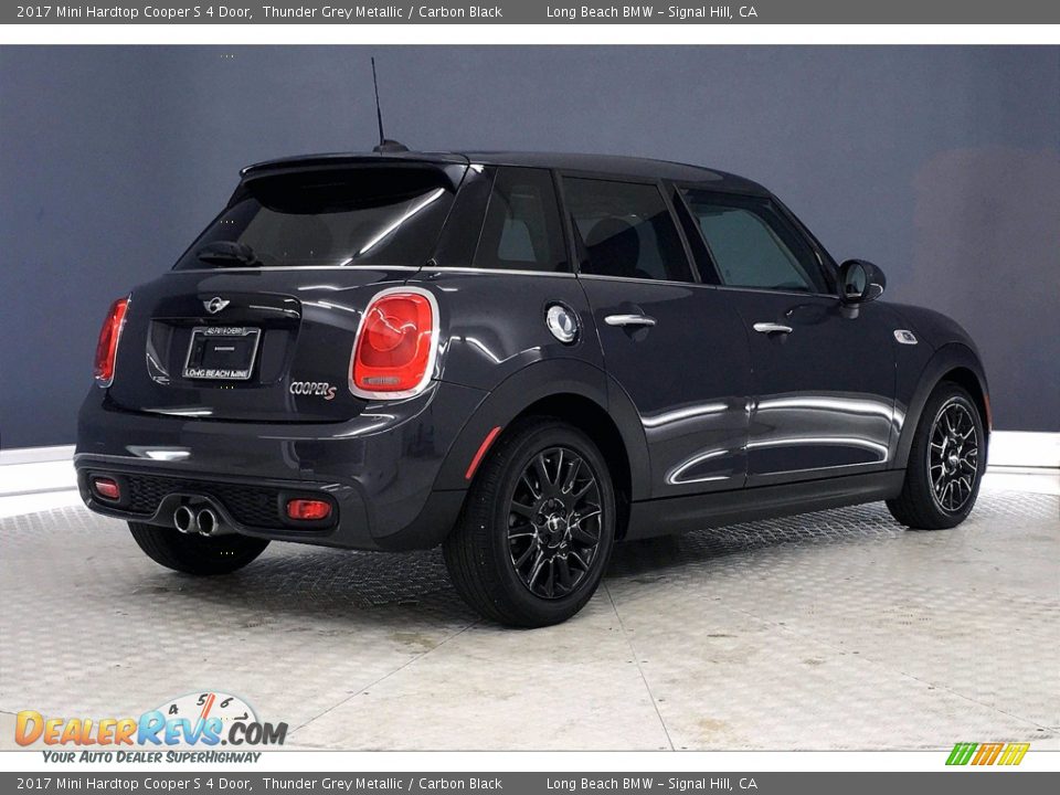 2017 Mini Hardtop Cooper S 4 Door Thunder Grey Metallic / Carbon Black Photo #13