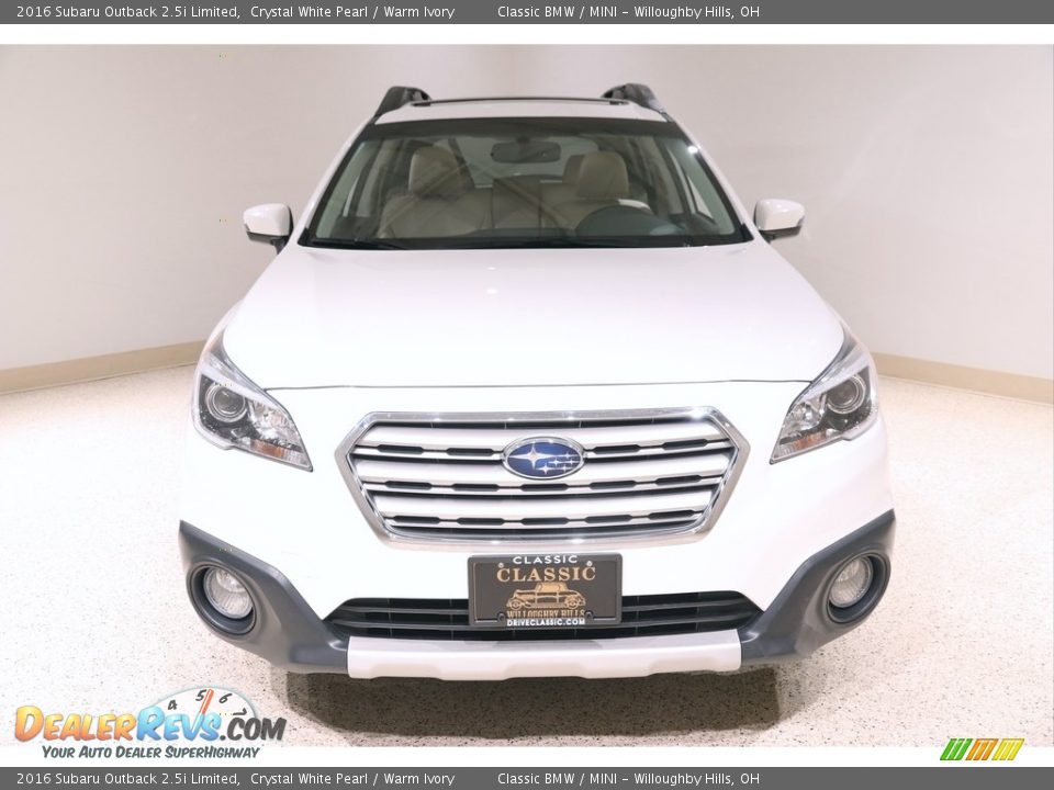 2016 Subaru Outback 2.5i Limited Crystal White Pearl / Warm Ivory Photo #2