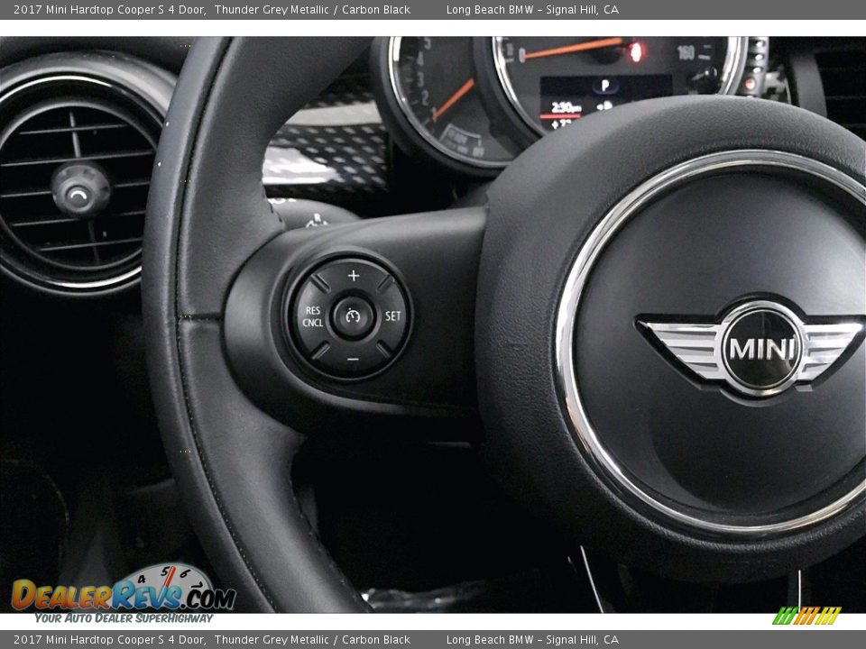 2017 Mini Hardtop Cooper S 4 Door Thunder Grey Metallic / Carbon Black Photo #18