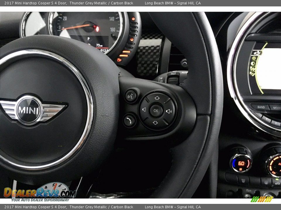 2017 Mini Hardtop Cooper S 4 Door Thunder Grey Metallic / Carbon Black Photo #19