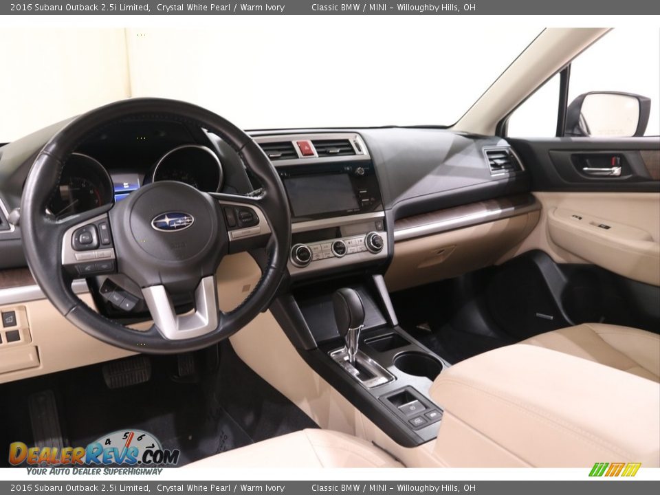 Warm Ivory Interior - 2016 Subaru Outback 2.5i Limited Photo #10