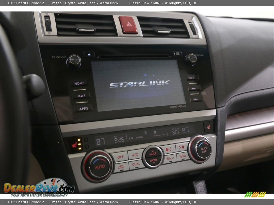 Controls of 2016 Subaru Outback 2.5i Limited Photo #16