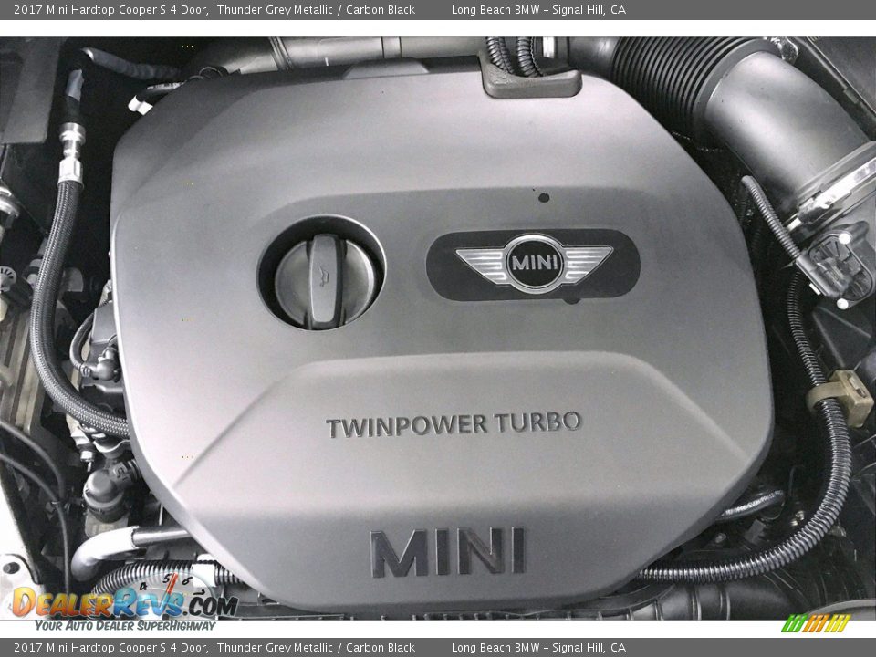 2017 Mini Hardtop Cooper S 4 Door Thunder Grey Metallic / Carbon Black Photo #35