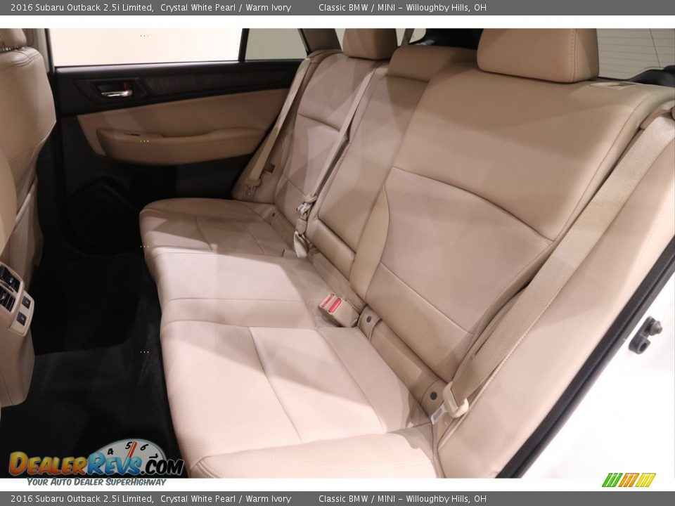 Rear Seat of 2016 Subaru Outback 2.5i Limited Photo #28