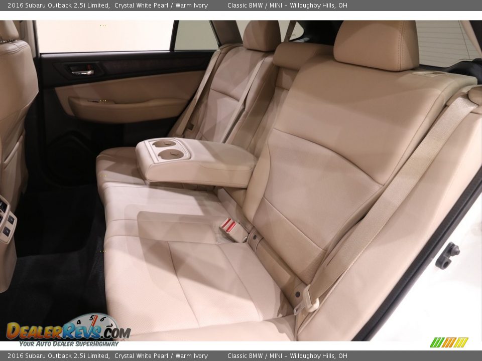 Rear Seat of 2016 Subaru Outback 2.5i Limited Photo #29