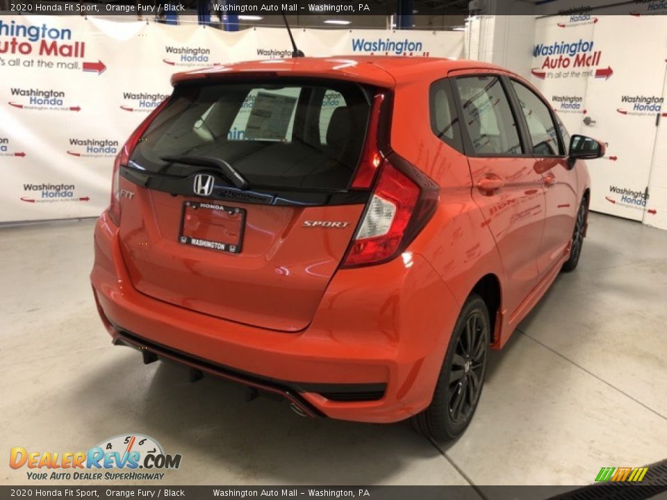 2020 Honda Fit Sport Orange Fury / Black Photo #3