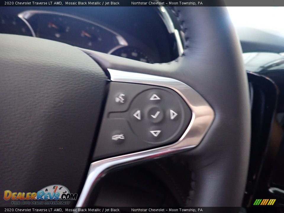 2020 Chevrolet Traverse LT AWD Mosaic Black Metallic / Jet Black Photo #19
