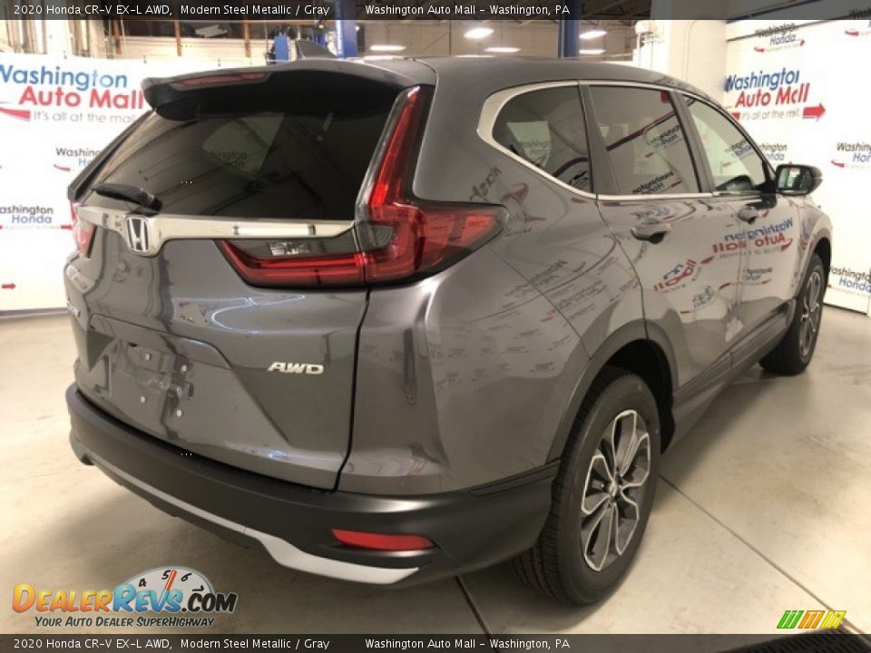 2020 Honda CR-V EX-L AWD Modern Steel Metallic / Gray Photo #3