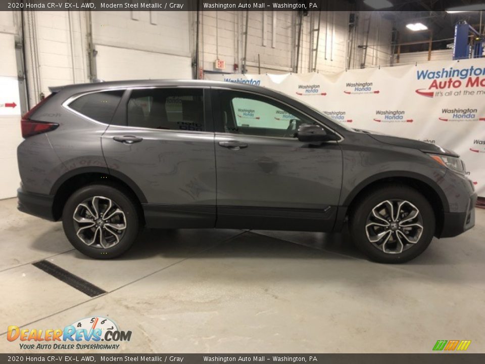 2020 Honda CR-V EX-L AWD Modern Steel Metallic / Gray Photo #4