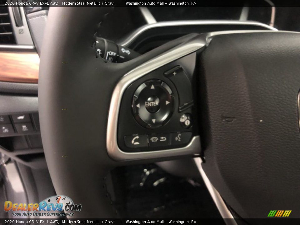 2020 Honda CR-V EX-L AWD Modern Steel Metallic / Gray Photo #12