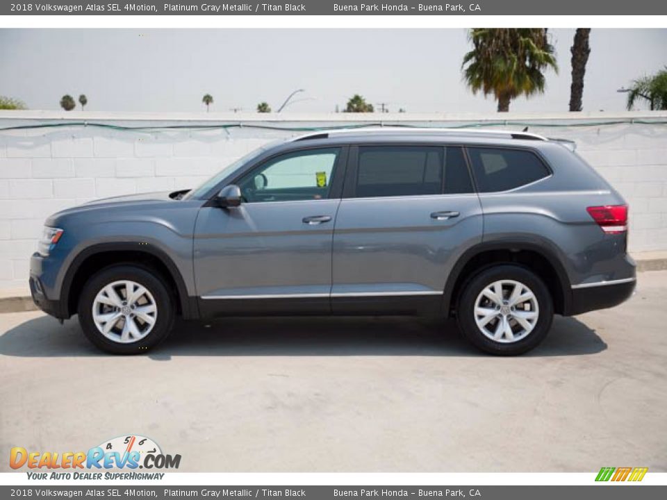 2018 Volkswagen Atlas SEL 4Motion Platinum Gray Metallic / Titan Black Photo #8