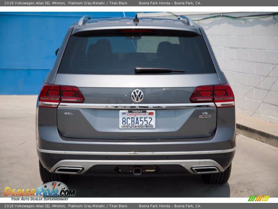 2018 Volkswagen Atlas SEL 4Motion Platinum Gray Metallic / Titan Black Photo #9
