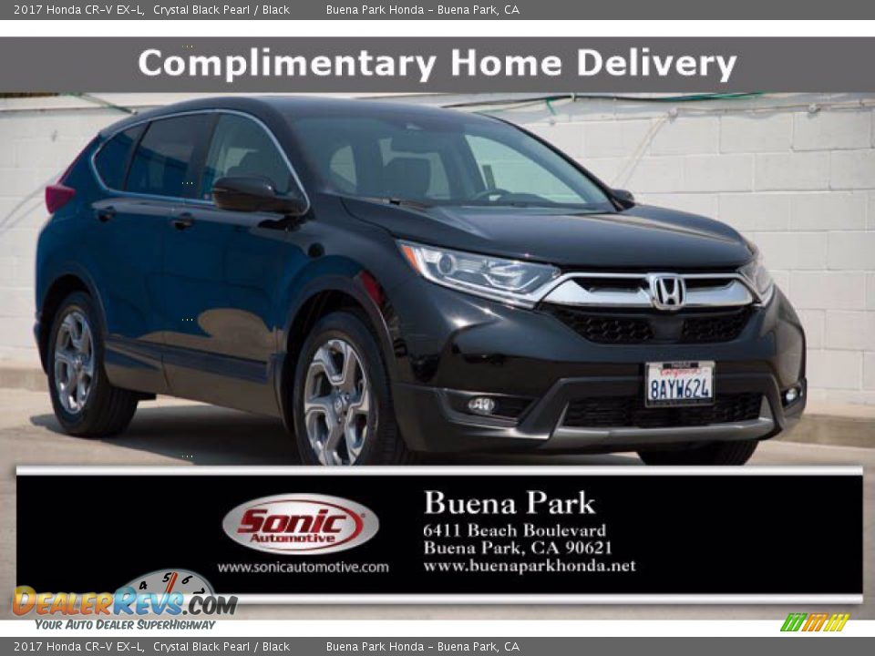 2017 Honda CR-V EX-L Crystal Black Pearl / Black Photo #1