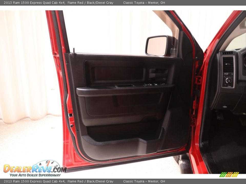 2013 Ram 1500 Express Quad Cab 4x4 Flame Red / Black/Diesel Gray Photo #5