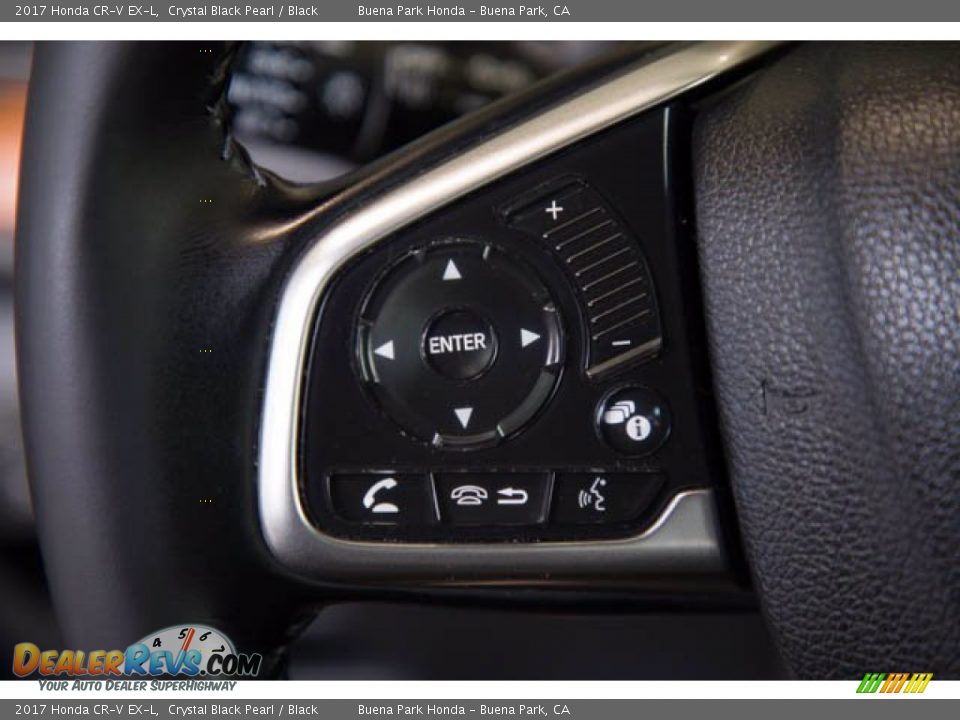 2017 Honda CR-V EX-L Crystal Black Pearl / Black Photo #12