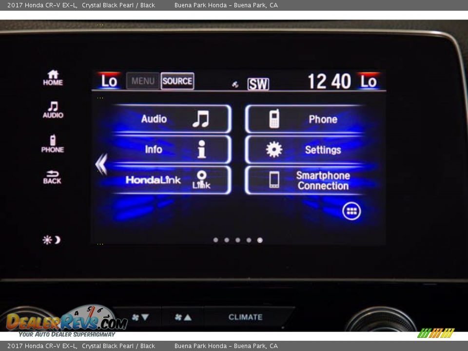 2017 Honda CR-V EX-L Crystal Black Pearl / Black Photo #25