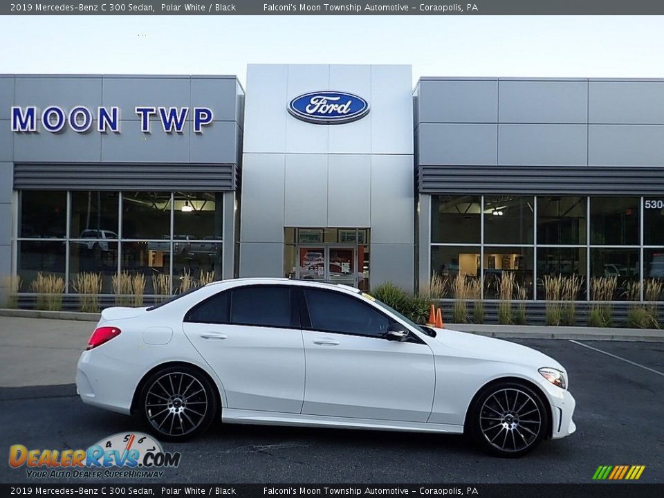 2019 Mercedes-Benz C 300 Sedan Polar White / Black Photo #1