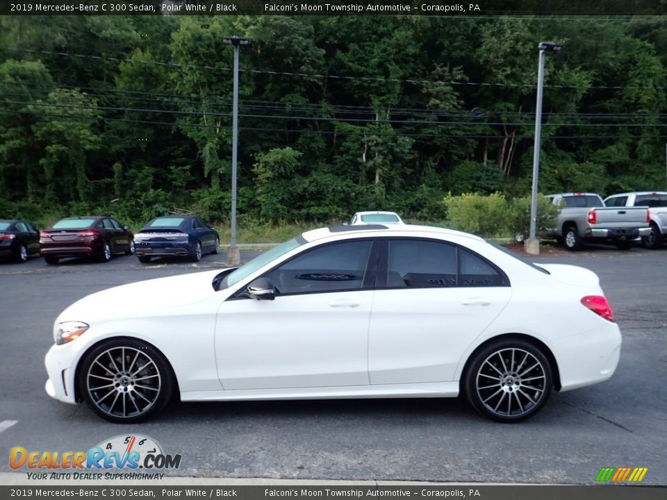 2019 Mercedes-Benz C 300 Sedan Polar White / Black Photo #6