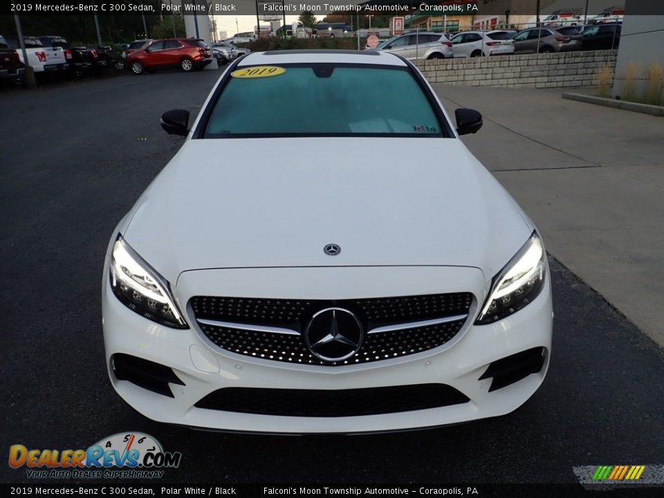 2019 Mercedes-Benz C 300 Sedan Polar White / Black Photo #8