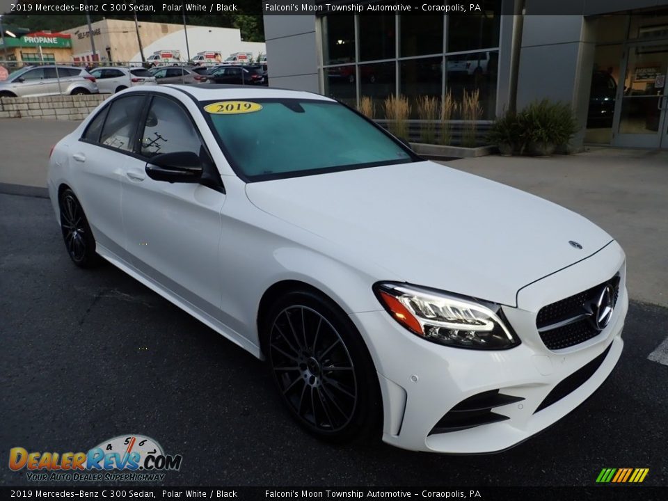 2019 Mercedes-Benz C 300 Sedan Polar White / Black Photo #9