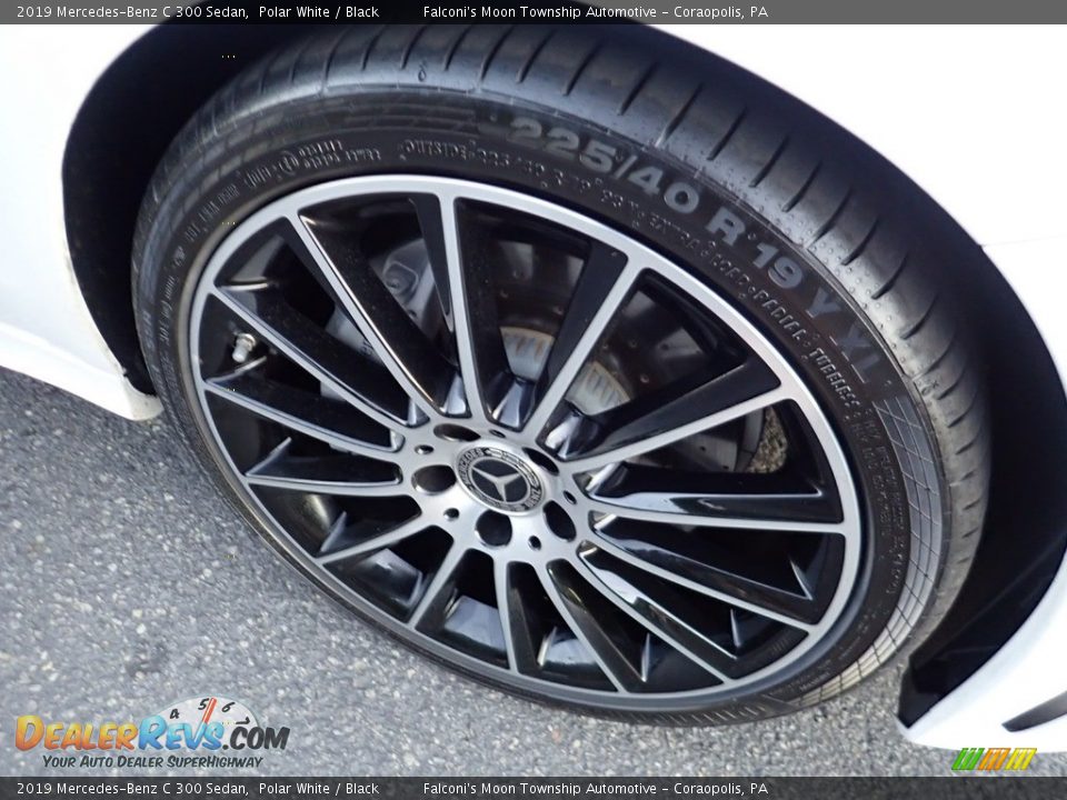 2019 Mercedes-Benz C 300 Sedan Polar White / Black Photo #10