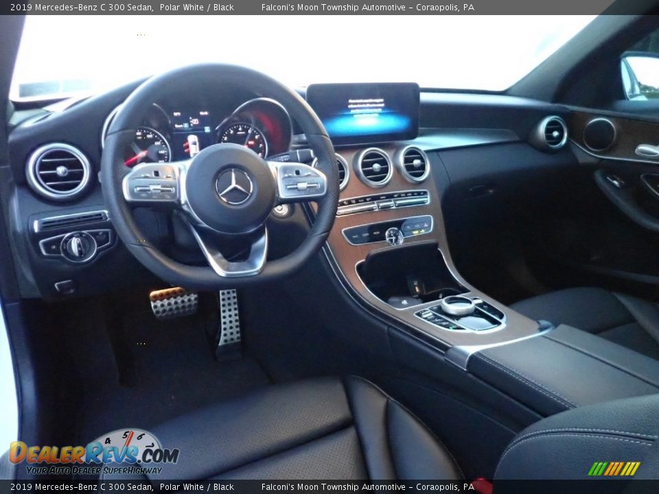 2019 Mercedes-Benz C 300 Sedan Polar White / Black Photo #17