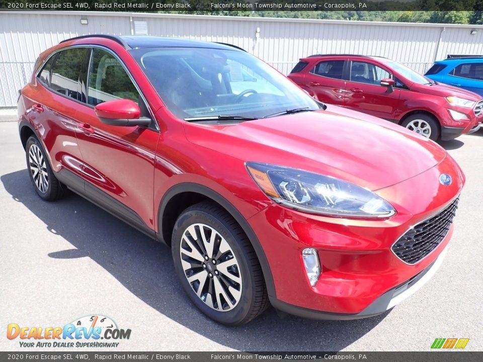 2020 Ford Escape SEL 4WD Rapid Red Metallic / Ebony Black Photo #3