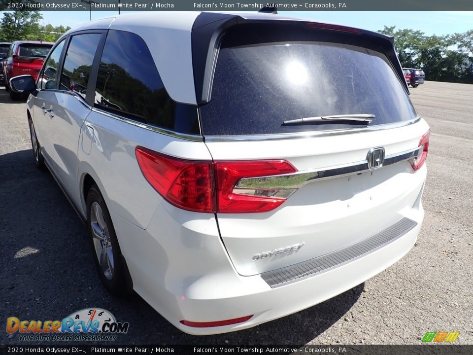 2020 Honda Odyssey EX-L Platinum White Pearl / Mocha Photo #3