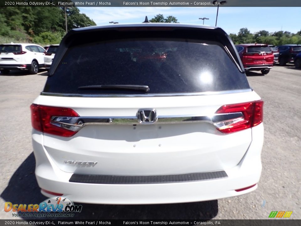 2020 Honda Odyssey EX-L Platinum White Pearl / Mocha Photo #4