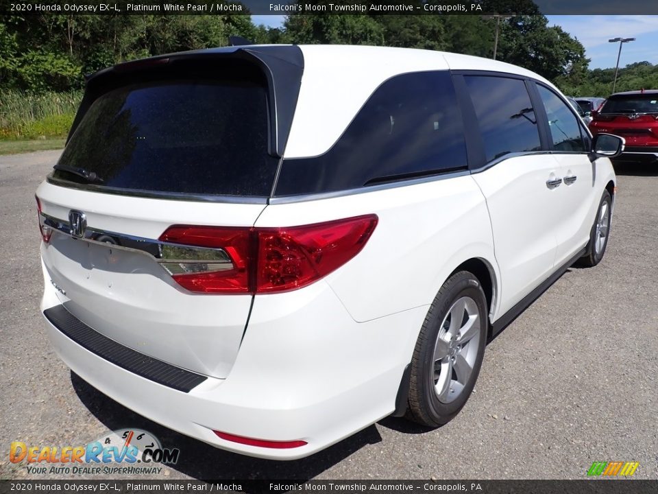 2020 Honda Odyssey EX-L Platinum White Pearl / Mocha Photo #5