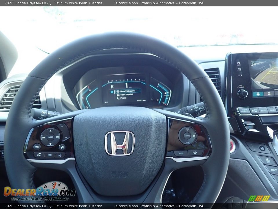 2020 Honda Odyssey EX-L Platinum White Pearl / Mocha Photo #15