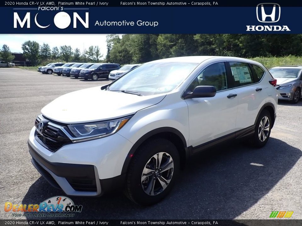 2020 Honda CR-V LX AWD Platinum White Pearl / Ivory Photo #1