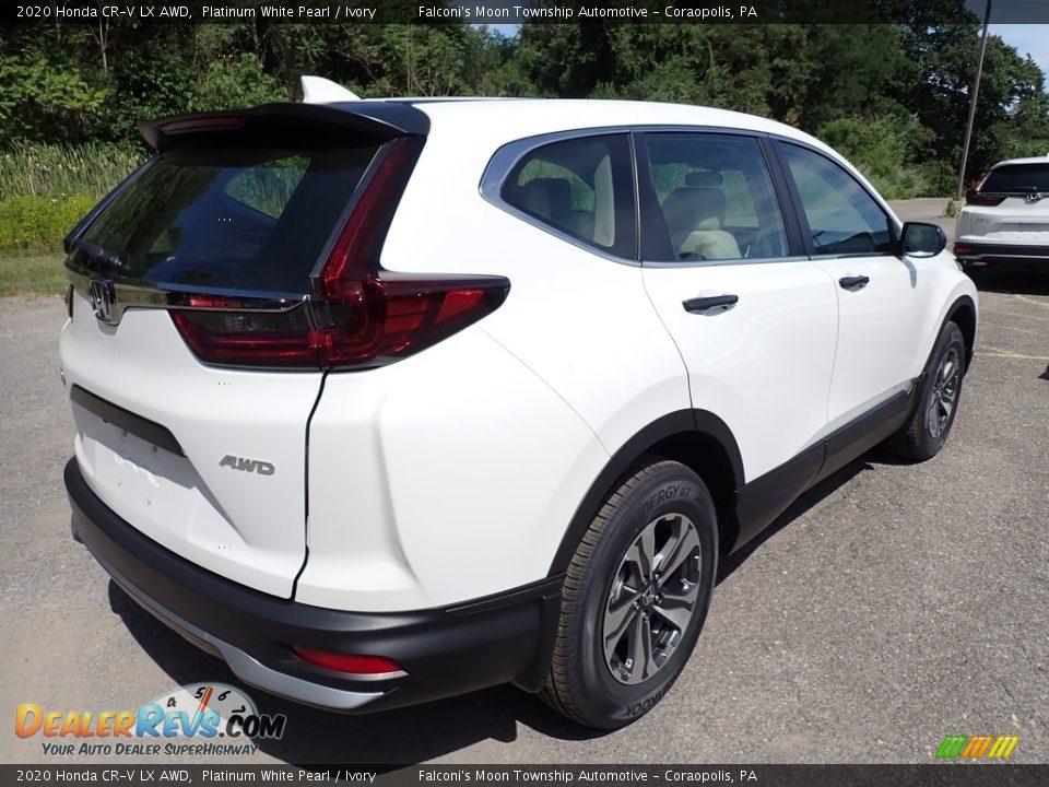 2020 Honda CR-V LX AWD Platinum White Pearl / Ivory Photo #6