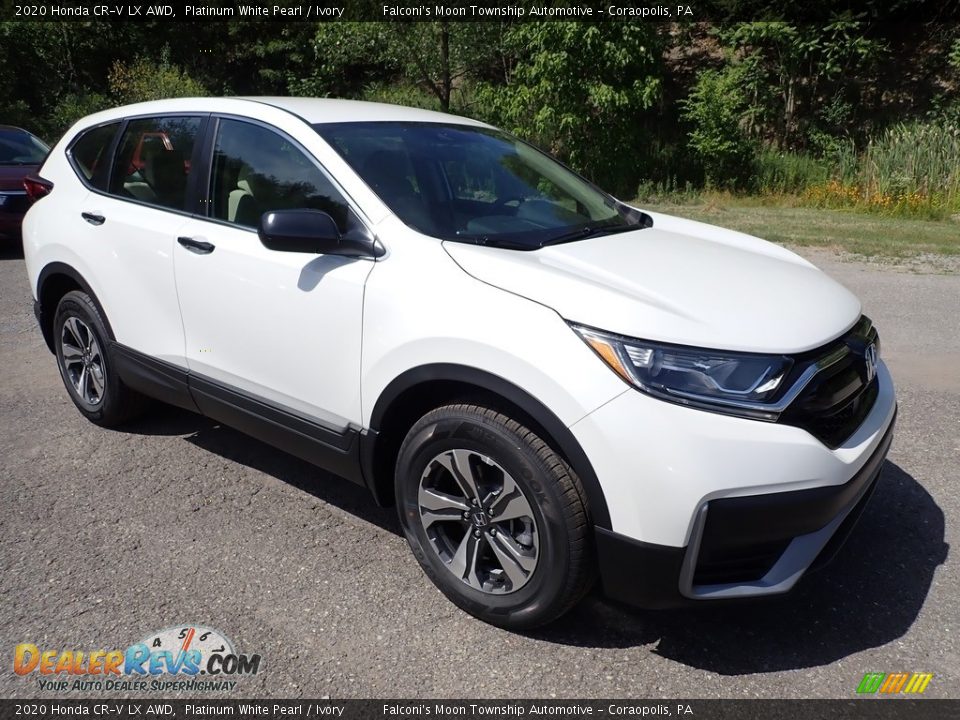 2020 Honda CR-V LX AWD Platinum White Pearl / Ivory Photo #8