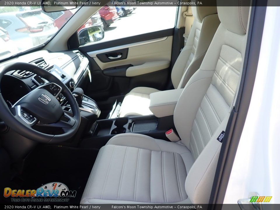 2020 Honda CR-V LX AWD Platinum White Pearl / Ivory Photo #10