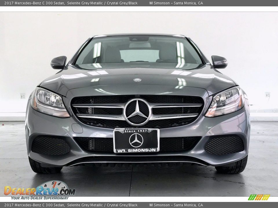2017 Mercedes-Benz C 300 Sedan Selenite Grey Metallic / Crystal Grey/Black Photo #2