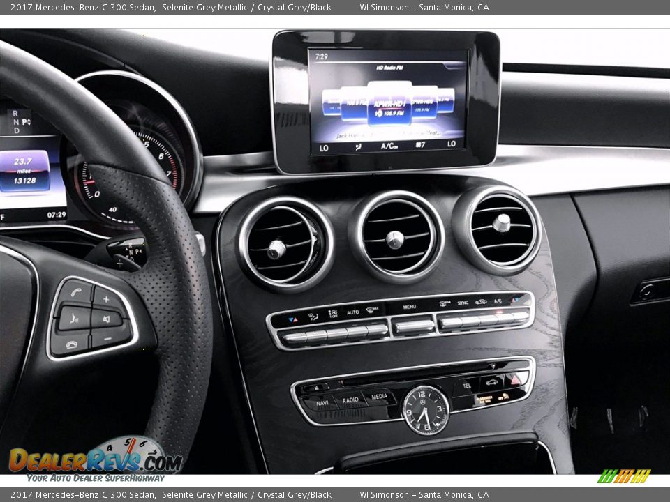 2017 Mercedes-Benz C 300 Sedan Selenite Grey Metallic / Crystal Grey/Black Photo #5