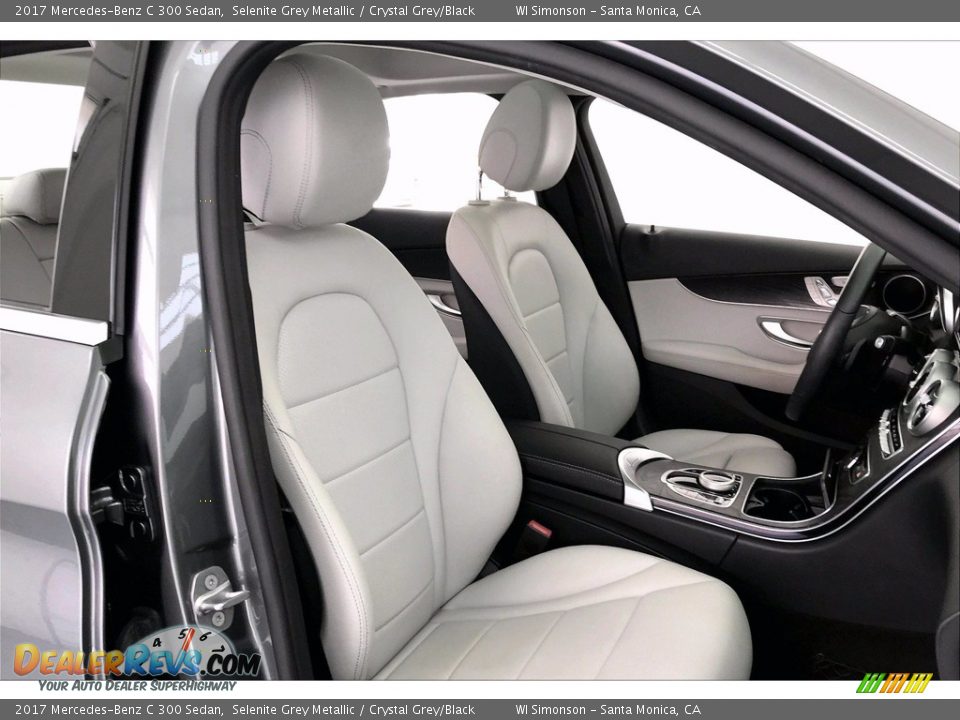 2017 Mercedes-Benz C 300 Sedan Selenite Grey Metallic / Crystal Grey/Black Photo #6