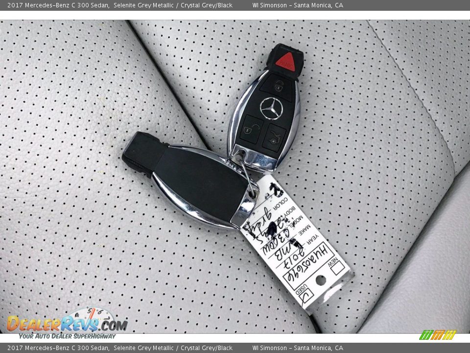 2017 Mercedes-Benz C 300 Sedan Selenite Grey Metallic / Crystal Grey/Black Photo #11