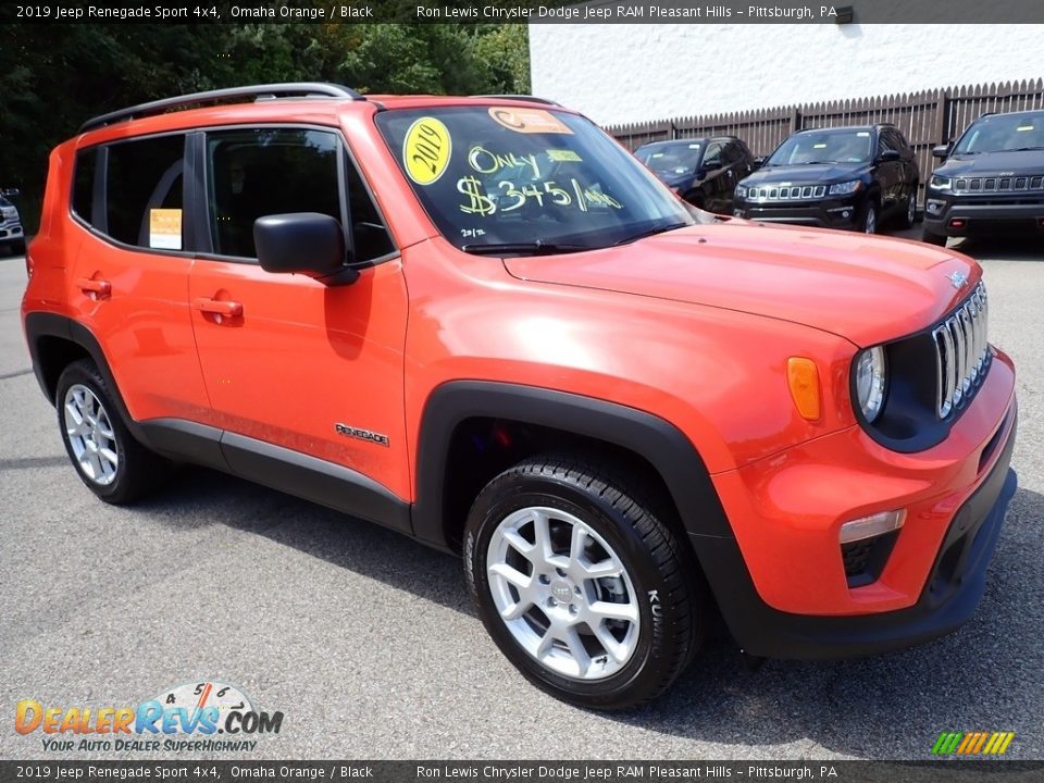 2019 Jeep Renegade Sport 4x4 Omaha Orange / Black Photo #8