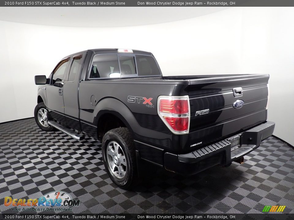2010 Ford F150 STX SuperCab 4x4 Tuxedo Black / Medium Stone Photo #10