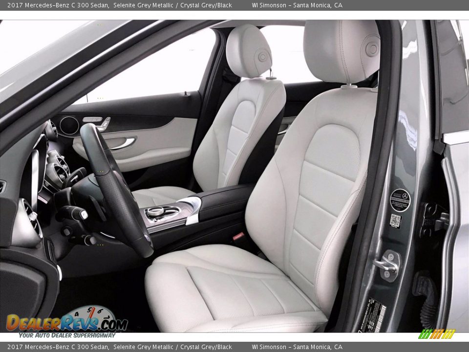 2017 Mercedes-Benz C 300 Sedan Selenite Grey Metallic / Crystal Grey/Black Photo #14