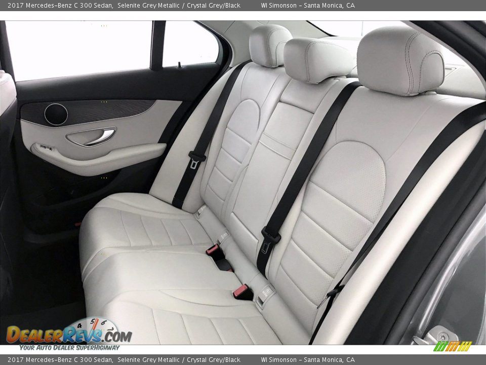 2017 Mercedes-Benz C 300 Sedan Selenite Grey Metallic / Crystal Grey/Black Photo #15