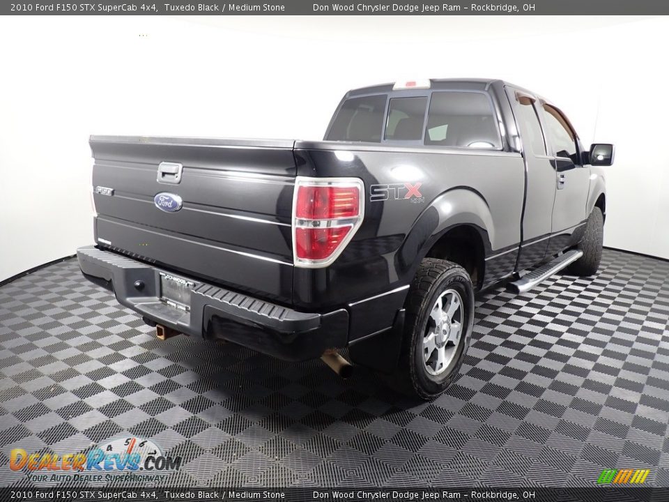 2010 Ford F150 STX SuperCab 4x4 Tuxedo Black / Medium Stone Photo #14