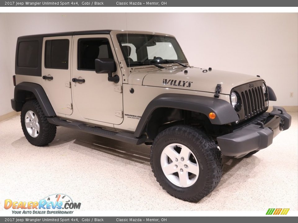 2017 Jeep Wrangler Unlimited Sport 4x4 Gobi / Black Photo #1