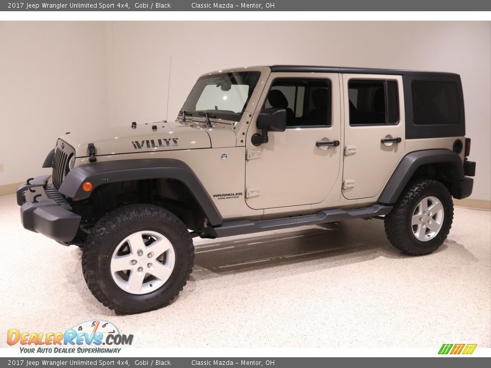 2017 Jeep Wrangler Unlimited Sport 4x4 Gobi / Black Photo #3