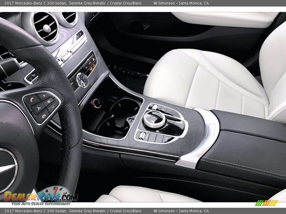 2017 Mercedes-Benz C 300 Sedan Selenite Grey Metallic / Crystal Grey/Black Photo #23