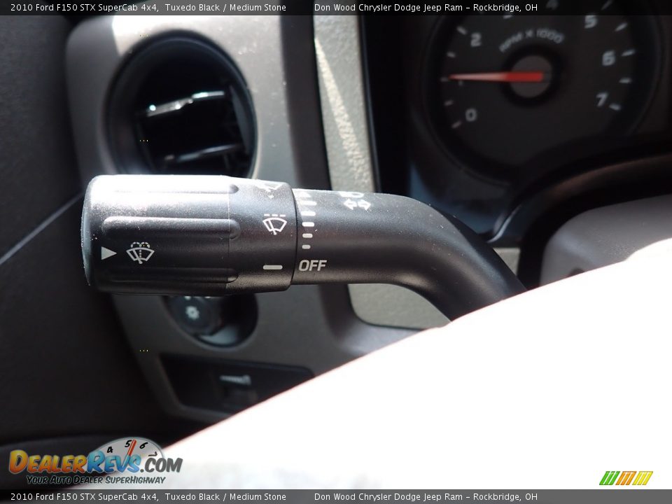 2010 Ford F150 STX SuperCab 4x4 Tuxedo Black / Medium Stone Photo #21