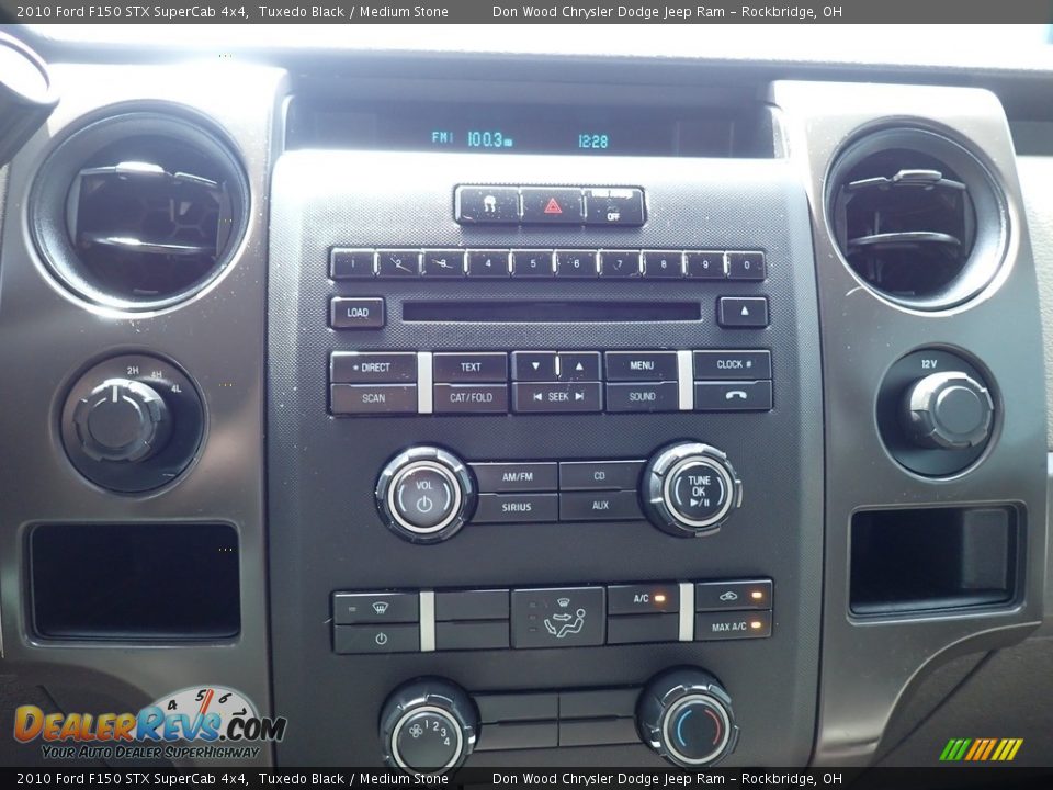 2010 Ford F150 STX SuperCab 4x4 Tuxedo Black / Medium Stone Photo #24